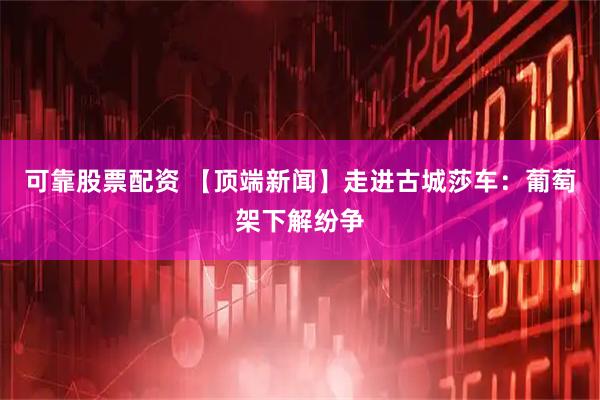 可靠股票配资 【顶端新闻】走进古城莎车：葡萄架下解纷争